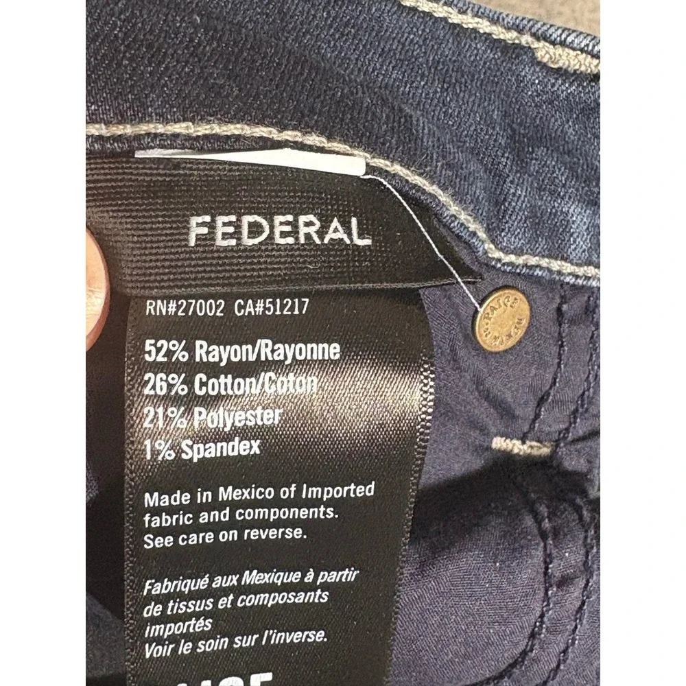 Paige Federal Slim Straight Leg Jeans Mens 30 Dark Wash Indigo W8249